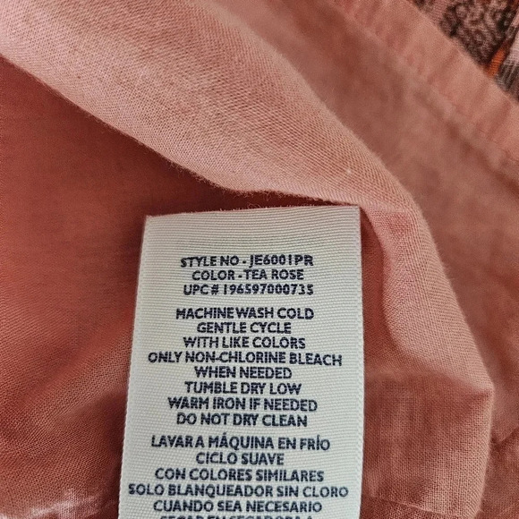 JOIE Tiered Maxi Dress Tea Rose Sleeveless V Neck Lined - Picture 8 of 8